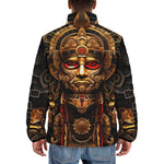 Down-Padded Puffer Jacket Ancient Aztec God