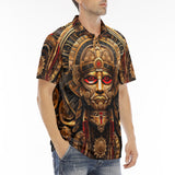 Men's Polo Shirt Ancient Aztec God