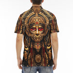 Men's Polo Shirt Ancient Aztec God