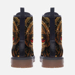 Leather Boots Ancient Aztec God