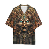 Hawaiian Shirt Mayan Mask Wall Art