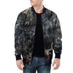 Bomber Jacket Black Marble Texture