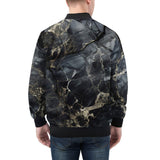 Bomber Jacket Black Marble Texture