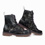 Leather Boots Black Marble Texture