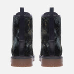 Leather Boots Black Marble Texture