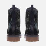 Leather Boots Black Marble Texture