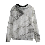 Men's Zip Up White Marble Texture