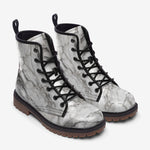 Leather Boots White Marble Texture