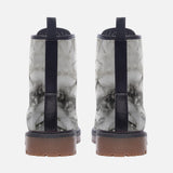 Leather Boots White Marble Texture