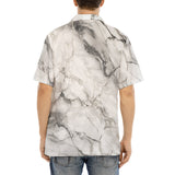 Hawaiian Shirt White Marble Texture