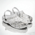 Classic Clogs White Marble Texture