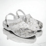 Classic Clogs White Marble Texture