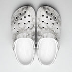Classic Clogs White Marble Texture