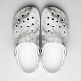 Classic Clogs White Marble Texture