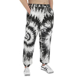 Men's Sweatpants Black and White Tie Dye