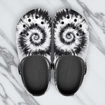 Classic Clogs Black and White Tie Dye