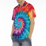 Men's Polo Shirt Colorful Tie Dye