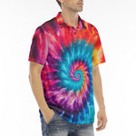 Men's Polo Shirt Colorful Tie Dye