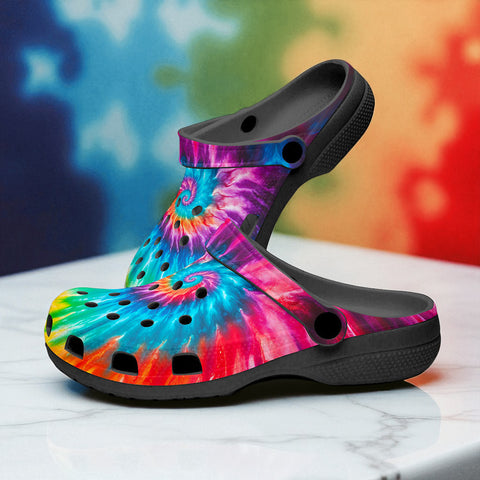 Classic Clogs Colorful Tie Dye