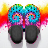 Classic Clogs Colorful Tie Dye