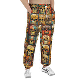 Men's Sweatpants Collage of Colorful Skulls