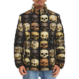 Down-Padded Puffer Jacket Wooden Skulls Array