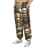 Men's Sweatpants Wooden Skulls Array