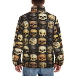 Down-Padded Puffer Jacket Wooden Skulls Array