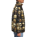 Down-Padded Puffer Jacket Wooden Skulls Array