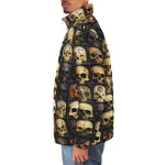 Down-Padded Puffer Jacket Wooden Skulls Array
