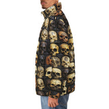 Down-Padded Puffer Jacket Wooden Skulls Array