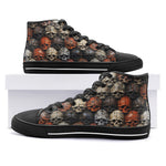 High-Top Canvas Shoes Skulls Collage