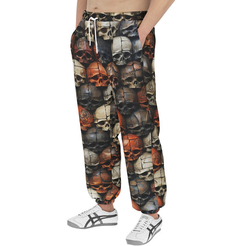 Men's Sweatpants Skulls Collage