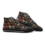 High-Top Canvas Shoes Skulls Collage