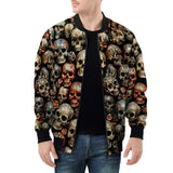 Bomber Jacket Colorful Skulls Wall Art