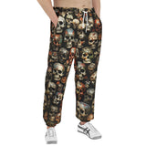 Men's Sweatpants Colorful Skulls Wall Art