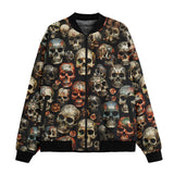 Bomber Jacket Colorful Skulls Wall Art