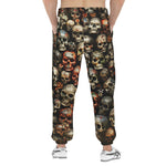 Men's Sweatpants Colorful Skulls Wall Art