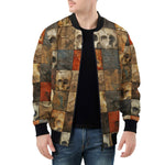 Bomber Jacket Broken Skulls Mosaic