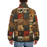 Down-Padded Puffer Jacket Broken Skulls Mosaic