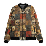 Bomber Jacket Broken Skulls Mosaic