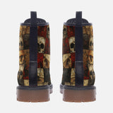 Leather Boots Broken Skulls Mosaic