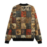 Bomber Jacket Broken Skulls Mosaic