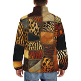 Down-Padded Puffer Jacket Safari Patchwork