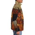 Down-Padded Puffer Jacket Safari Patchwork