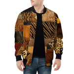 Bomber Jacket African Art Patchwork