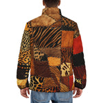 Down-Padded Puffer Jacket African Art Patchwork