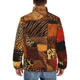 Down-Padded Puffer Jacket African Art Patchwork