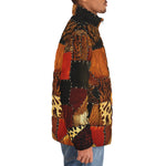 Down-Padded Puffer Jacket African Art Patchwork