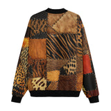 Bomber Jacket African Art Patchwork